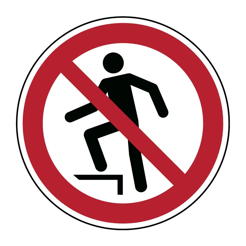 Sticker verboden oppervlak te betreden P019 B-862