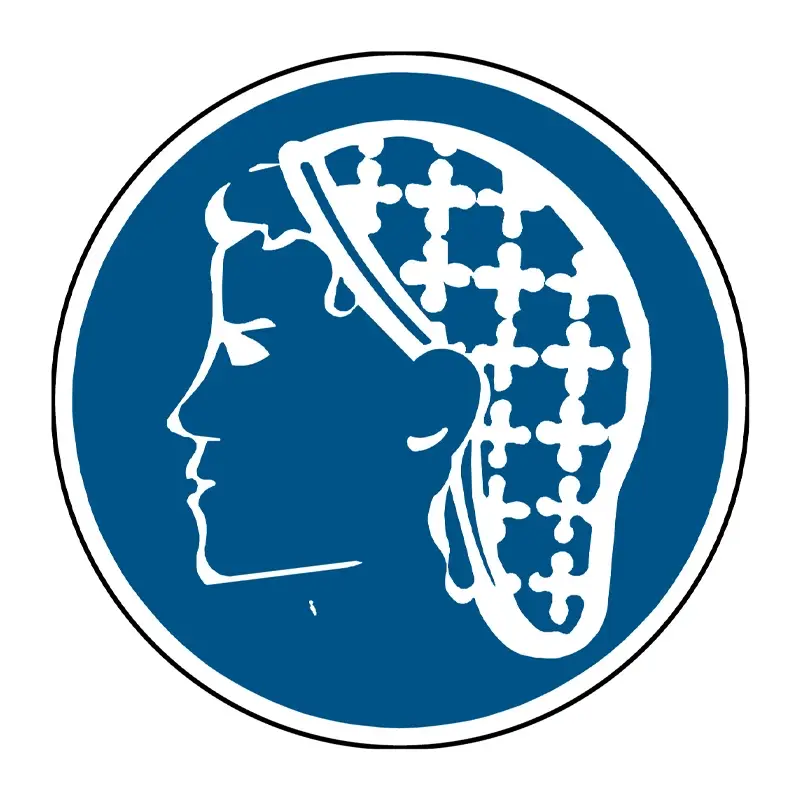 Sticker haarnet verplicht PIC286 B-862
