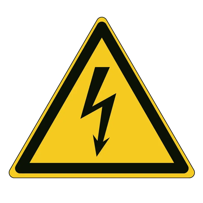Sticker gevaarlijke elektrische spanning W012 B-862