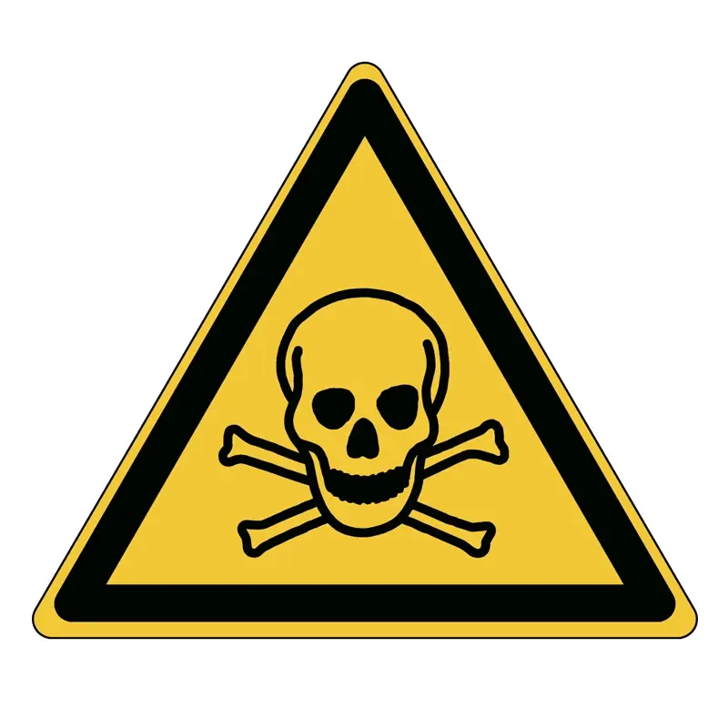 Sticker waarschuwing giftige stoffen W016 B-863