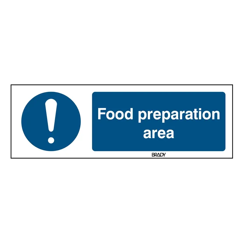 Sticker general mandatory sign M001 B-863 horizontaal