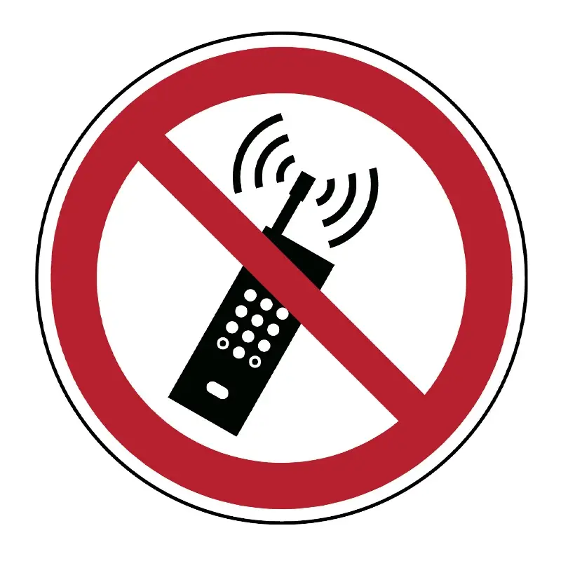 Brady ToughWash sticker PIC 013 draagbare telefoon verboden 100 mm