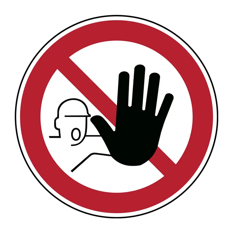 Brady PIC 209 verboden toegang voor onbevoegden bord rond
