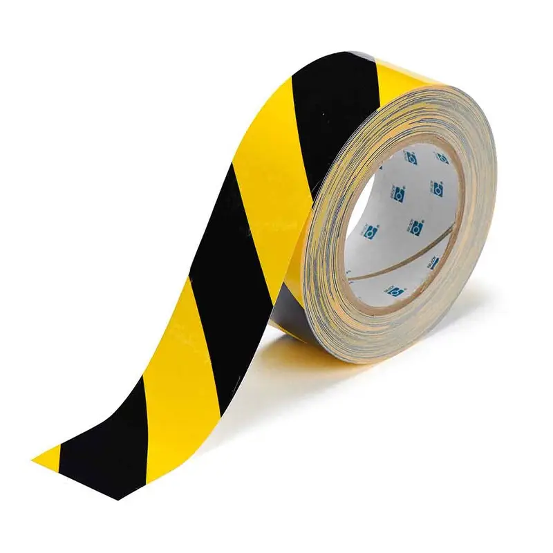 Afbakeningstape ToughStripe PE zwart-geel
