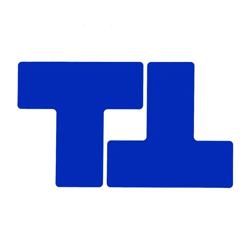 Vloermarkering splitsingteken T Brady ToughStripe blauw