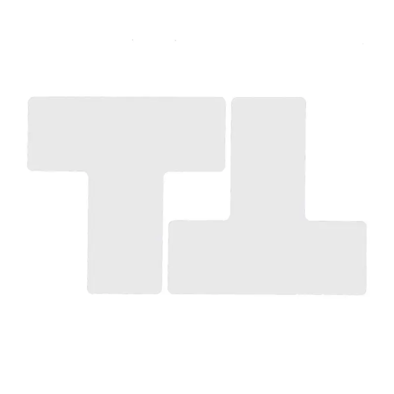 Vloermarkering splitsingteken T Brady ToughStripe wit