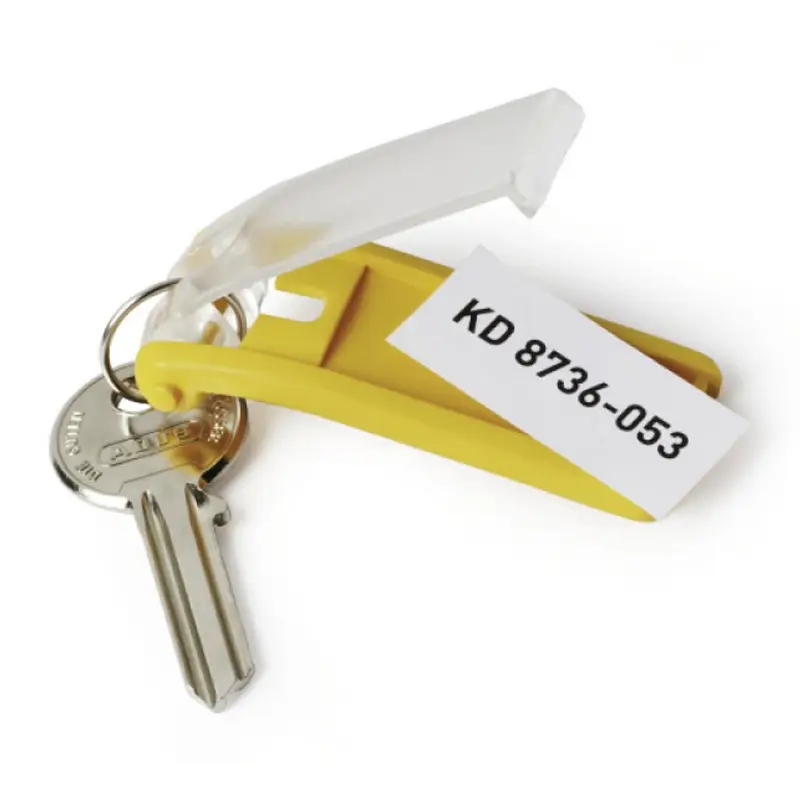 Sleutelhanger Key Clip geel