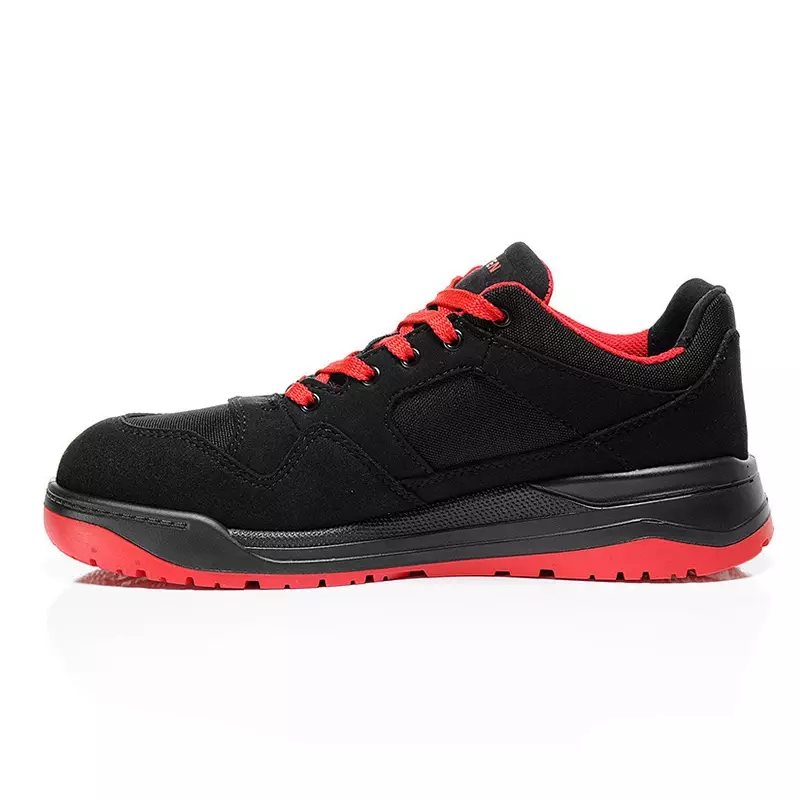Elten Maverick Black-Red Low veiligheidsschoen S3 SRC ESD