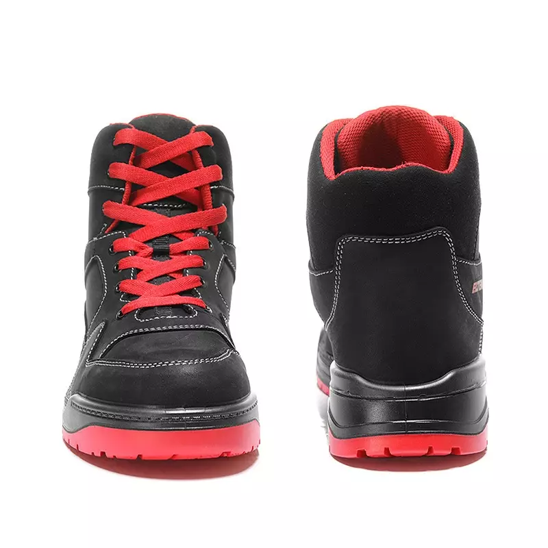 Elten Maverick Black-Red Mid veiligheidsschoen S3 SRC ESD