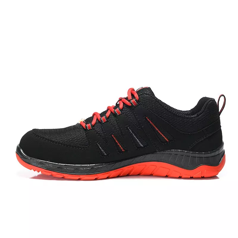 Elten Maddox Black-Red Low veiligheidsschoen S3 SRC ESD