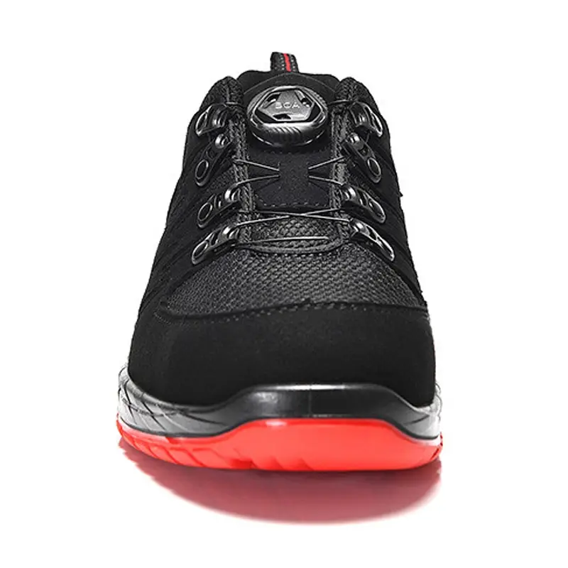 Elten Maddox Black-Red Low veiligheidsschoen BOA-sluiting S3 SRC ESD