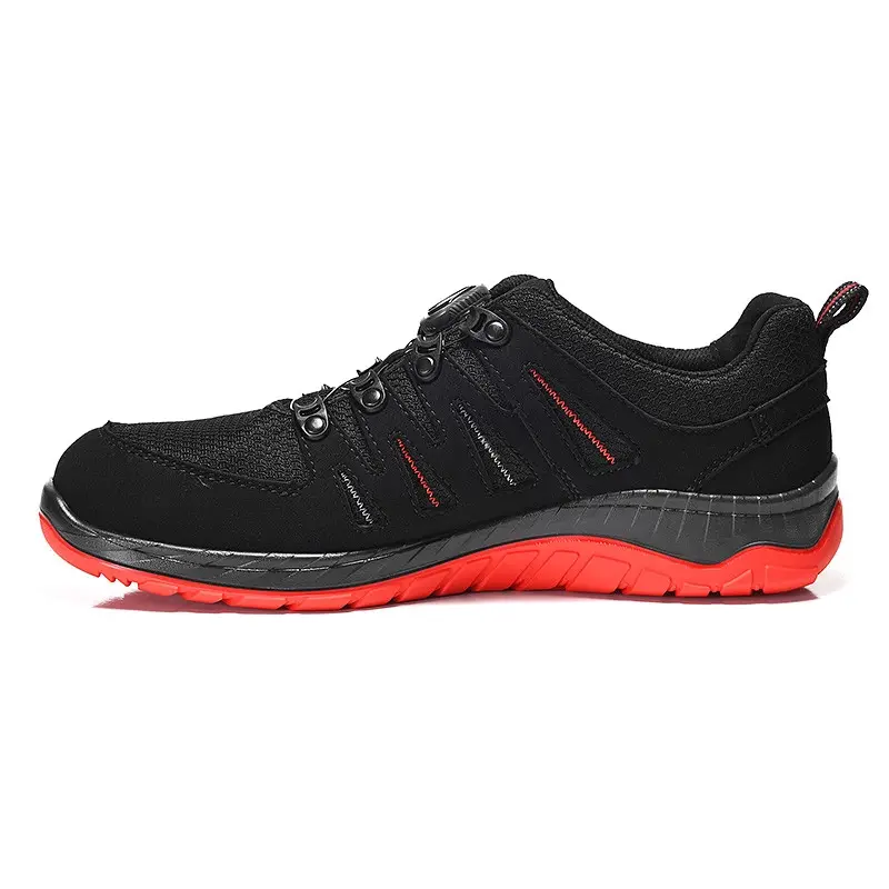 Elten Maddox Black-Red Low veiligheidsschoen BOA-sluiting S3 SRC ESD