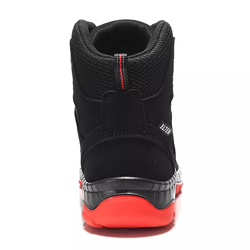 Elten Maddox Black-Red Mid veiligheidsschoen BOA-sluiting S3 SRC ESD
