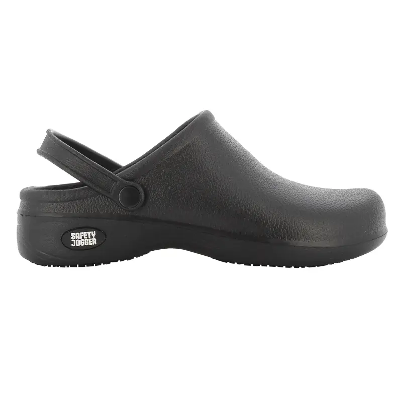Safety Jogger Bestlight1 food werkklomp open hiel met bandje OB SRC zwart