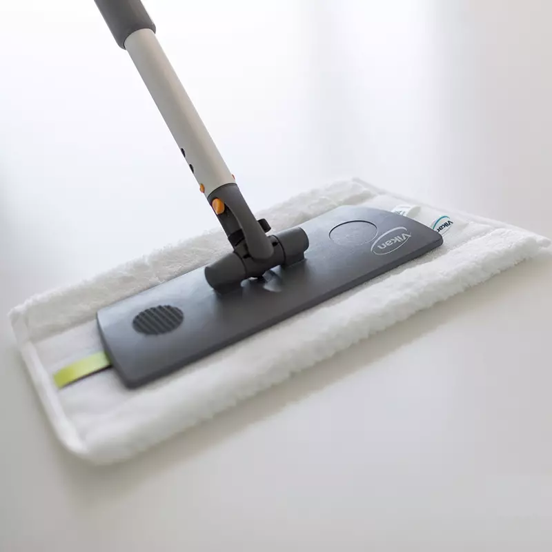 Vikan 549025 board en tafelmop Hook & Loop 25 cm wit