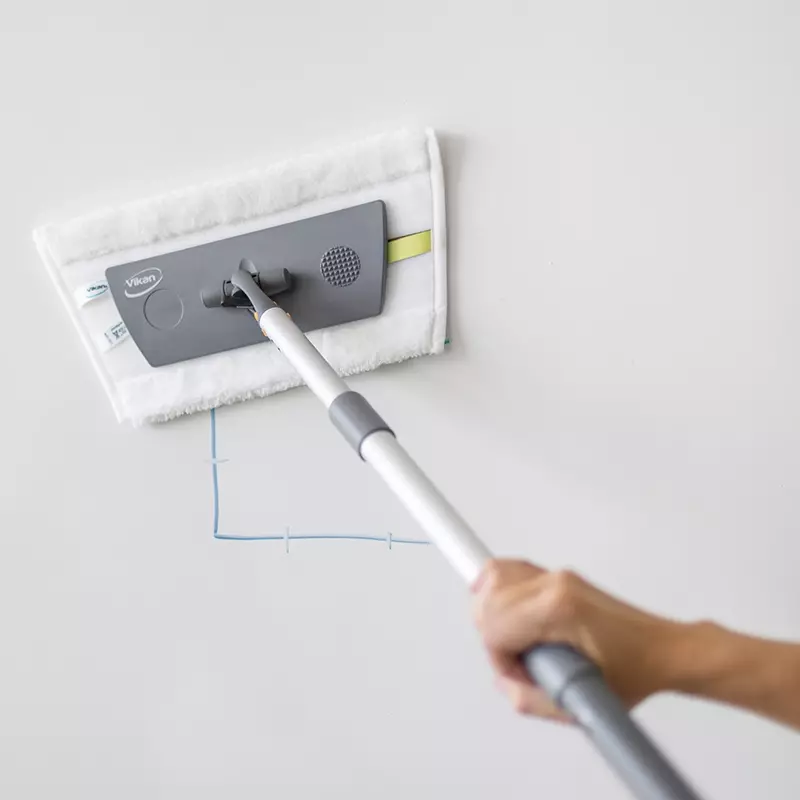 Vikan 549025 board en tafelmop Hook & Loop 25 cm wit