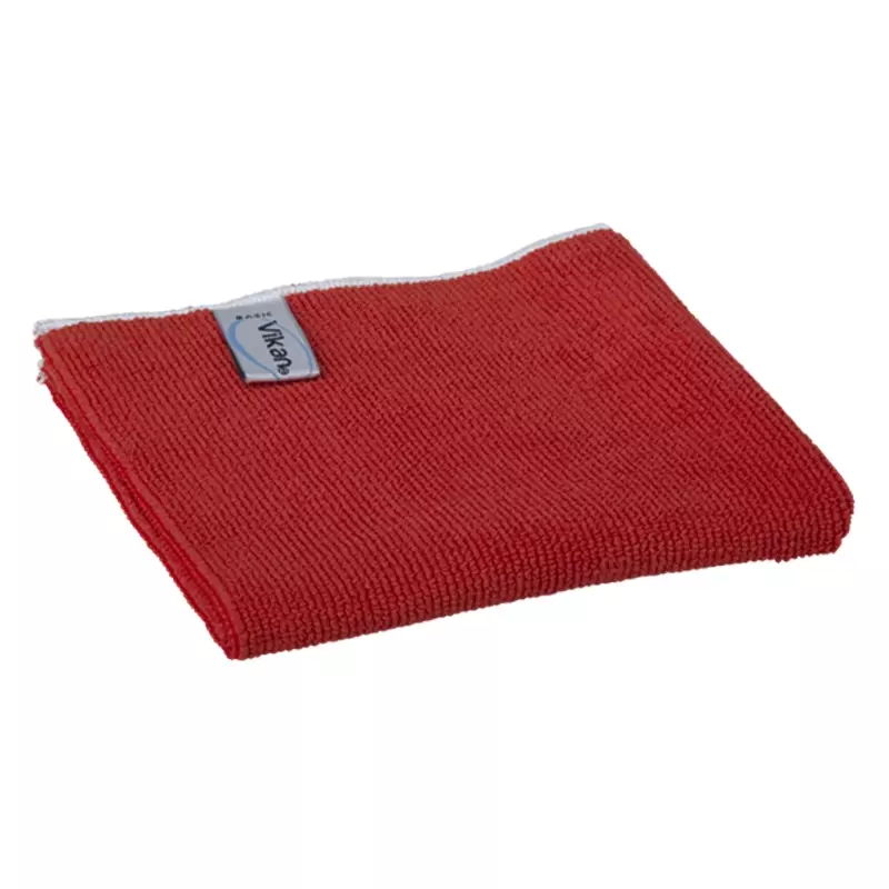 Vikan 691134 Basic microvezeldoek 32x32 cm rood