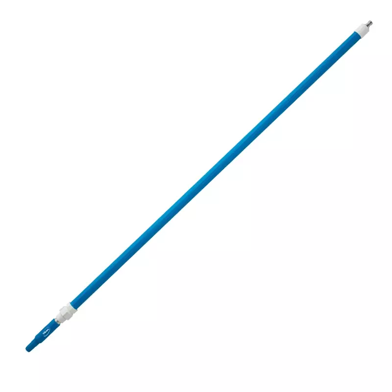 Vikan 2973Q3 telescoopsteel aluminium met waterdoorvoer 1600 tot 2780 mm blauw