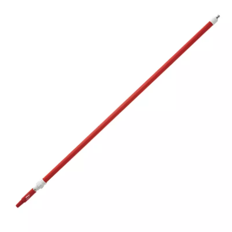 Vikan 2973Q4 telescoopsteel aluminium met waterdoorvoer 1600 tot 2780 mm rood