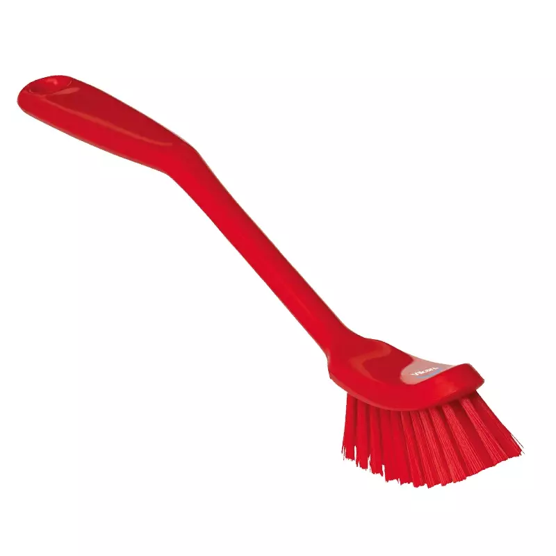 Vikan 42874 afwasborstel medium 290 mm rood