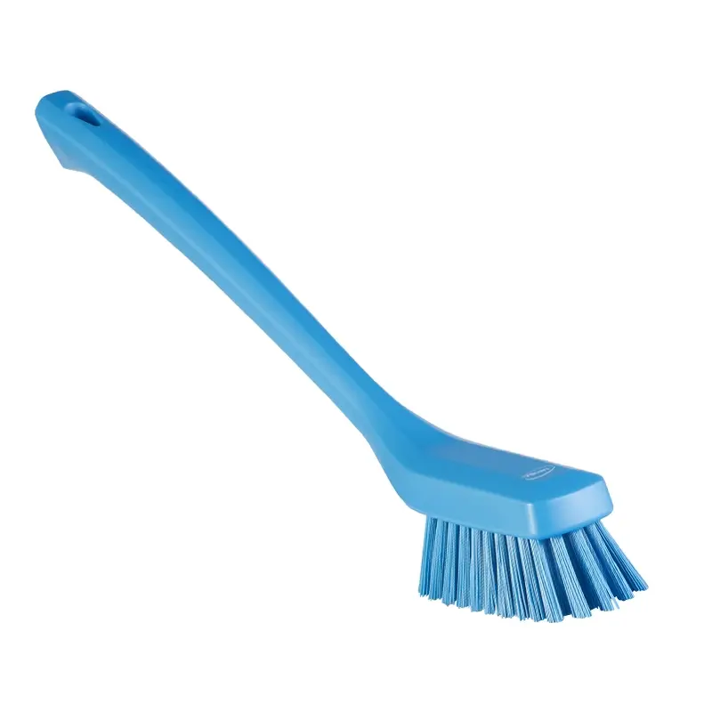Afwasborstel smal lange steel hard VK 41853 420 mm blauw