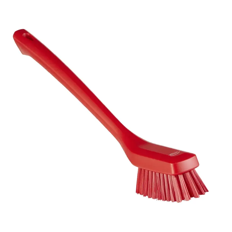 Afwasborstel smal lange steel hard VK 41854 420 mm rood