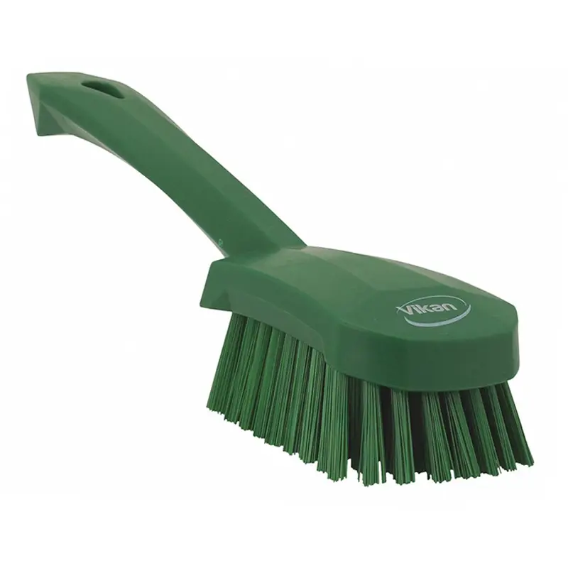 Vikan 41922 afwasborstel hard korte steel 270 mm groen