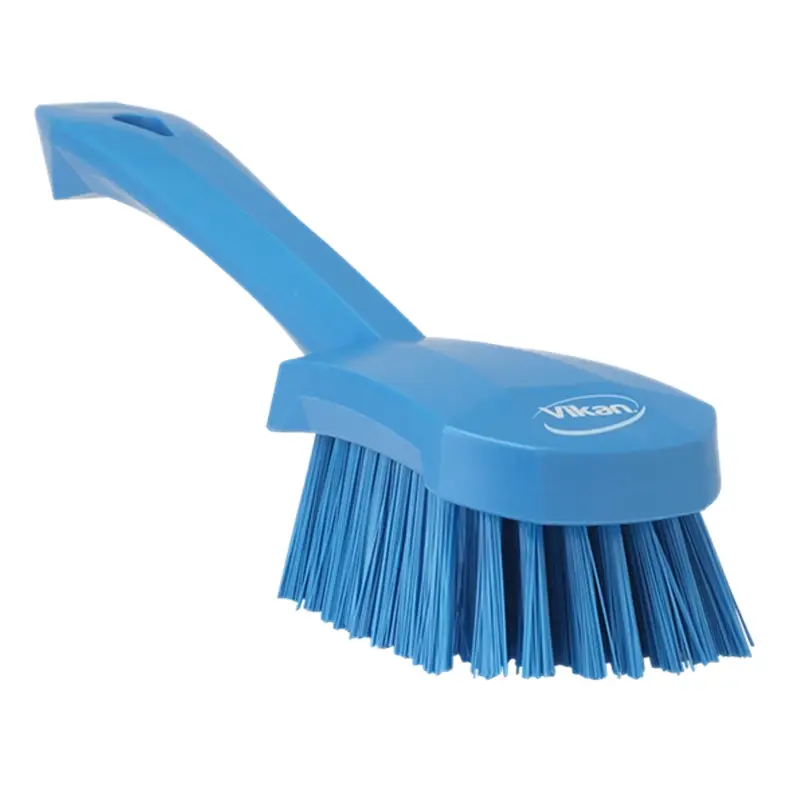 Vikan 41923 afwasborstel hard korte steel 270 mm blauw