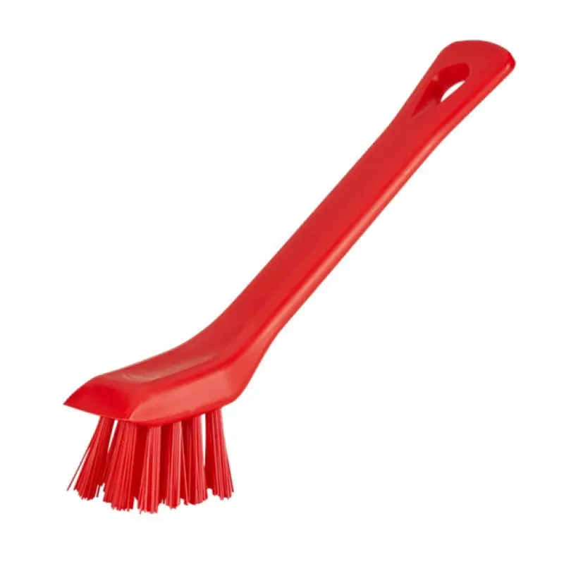 Vikan 3951-4 precisieborstel met schraper hard 150 mm rood