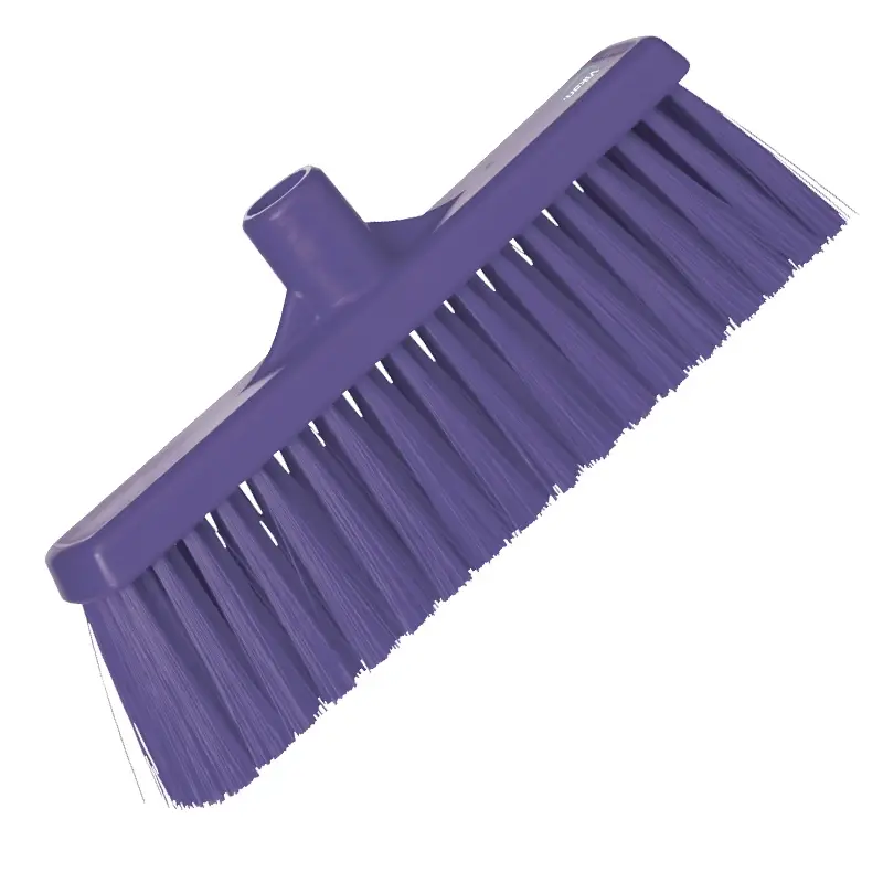 Vikan 31668 bezem medium recht 310 mm paars