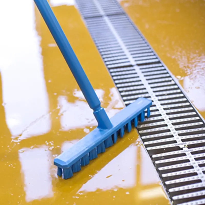 Vikan 70644 vloerschrobber hard UST 400 mm rood