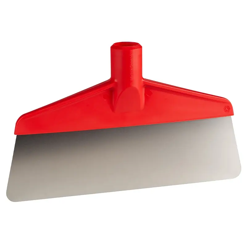 Vikan 29094 vloerschraper flexibel RVS blad 260 mm rood