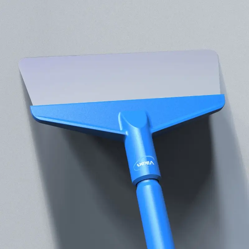 Vikan 29093 vloerschraper flexibel RVS blad 260 mm blauw