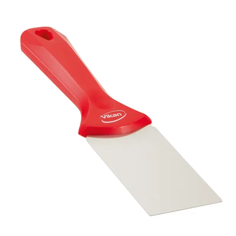 Vikan 40084 handschraper polypropyleen met RVS blad 50 mm rood