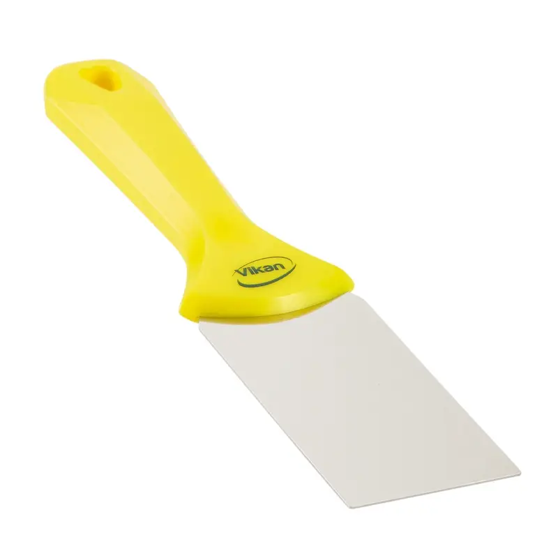 Vikan 40086 handschraper polypropyleen met RVS blad 50 mm geel
