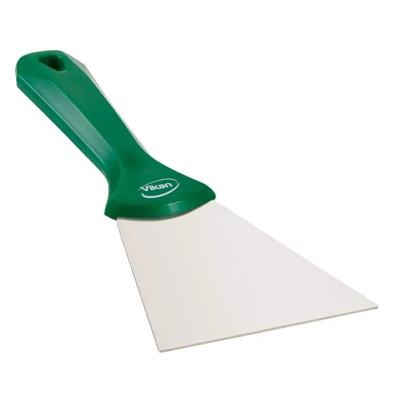 Vikan 40092 handschraper polypropyleen met RVS blad 100 mm groen