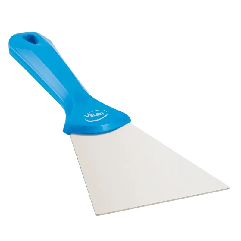 Vikan 40093 handschraper polypropyleen met RVS blad 100 mm blauw