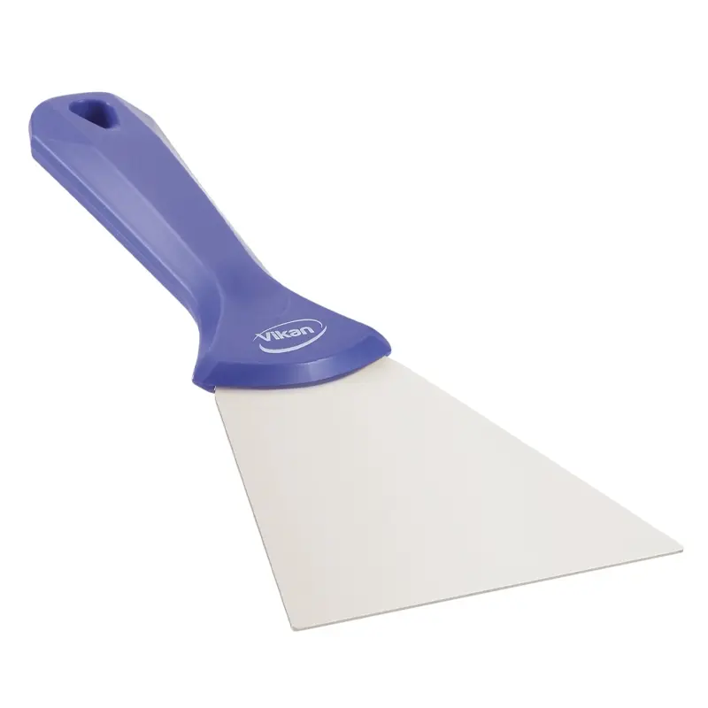 Vikan 40098 handschraper polypropyleen met RVS blad 100 mm paars