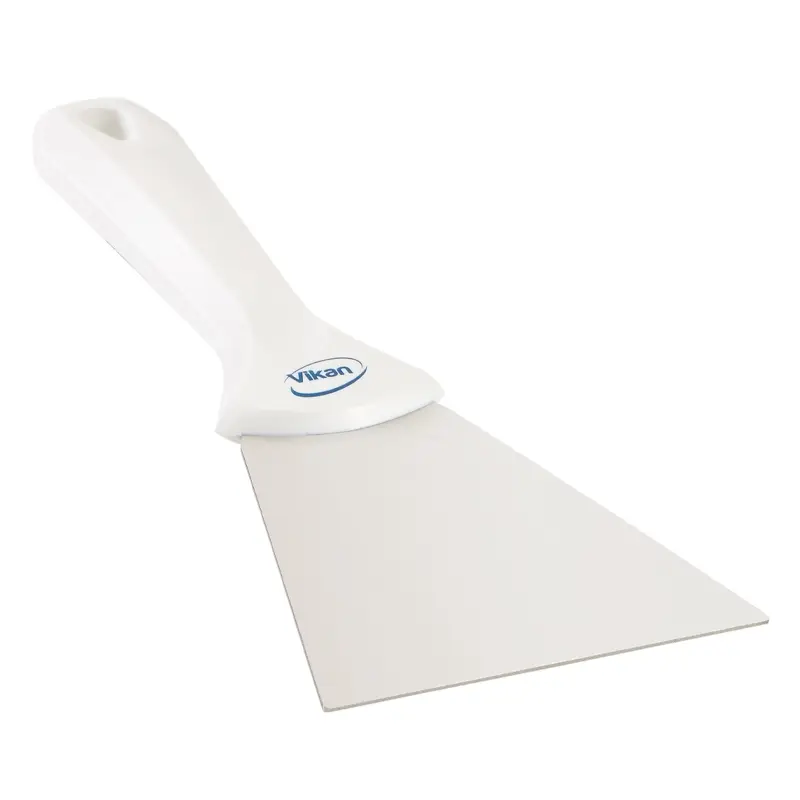 Vikan 40095 handschraper polypropyleen met RVS blad 100 mm wit