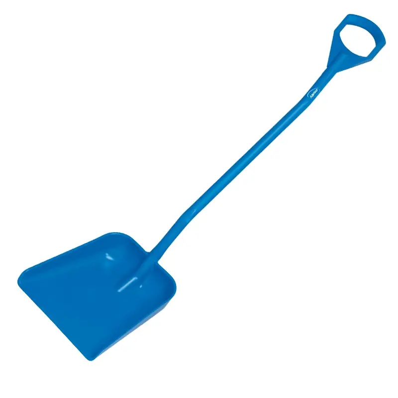 Vikan 56013 schop D-grip ergonomisch groot blad 1310 mm blauw