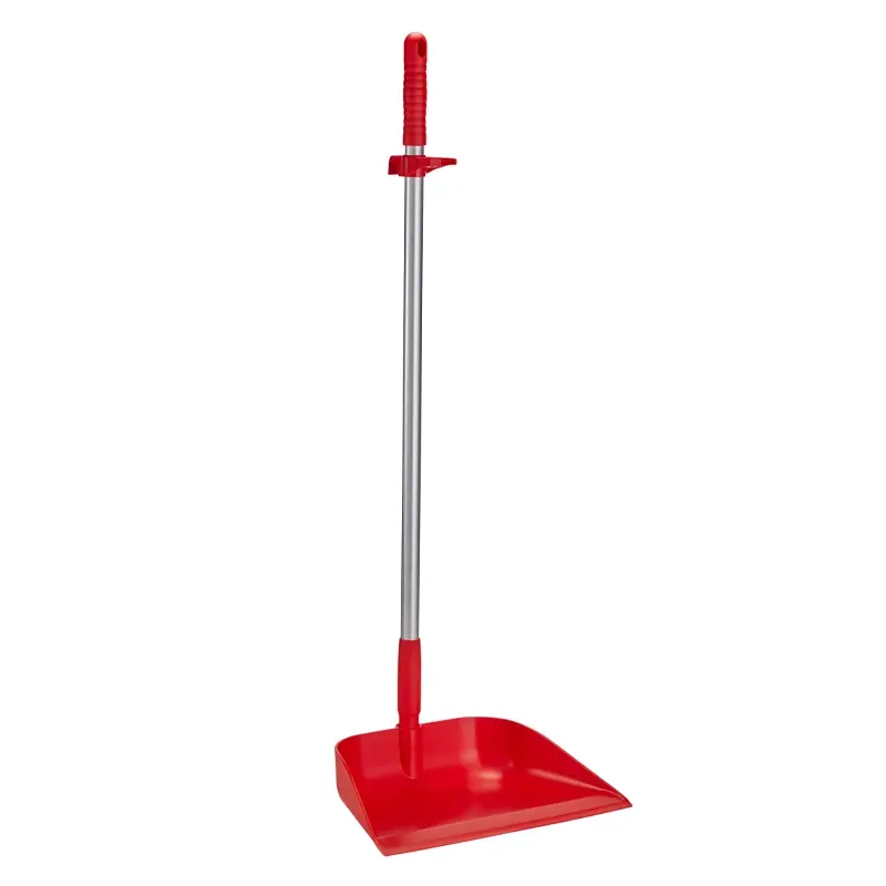 Vikan 56624 hygiënisch stofblik op steel 330 mm rood