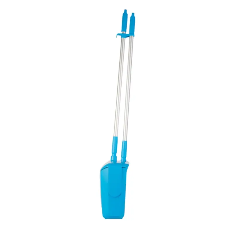 Vikan 56653 hygiënisch hotelstofblik met veger afsluitbaar 350 mm blauw