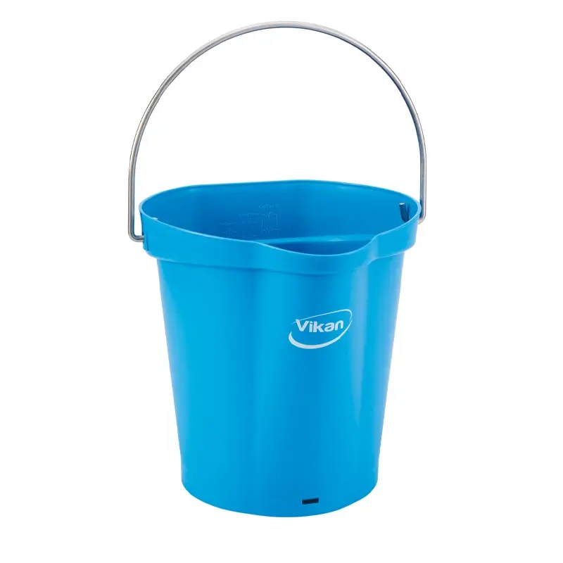 Vikan 56863 emmer met RVS hengsel 12 liter blauw