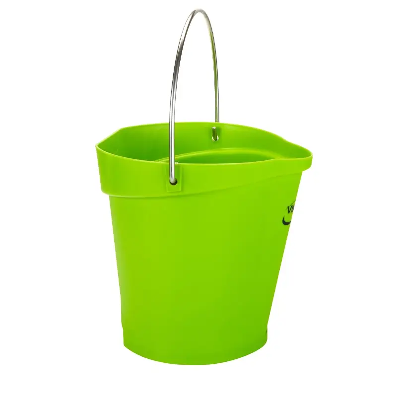 Vikan 56862 emmer met RVS hengsel 12 liter groen