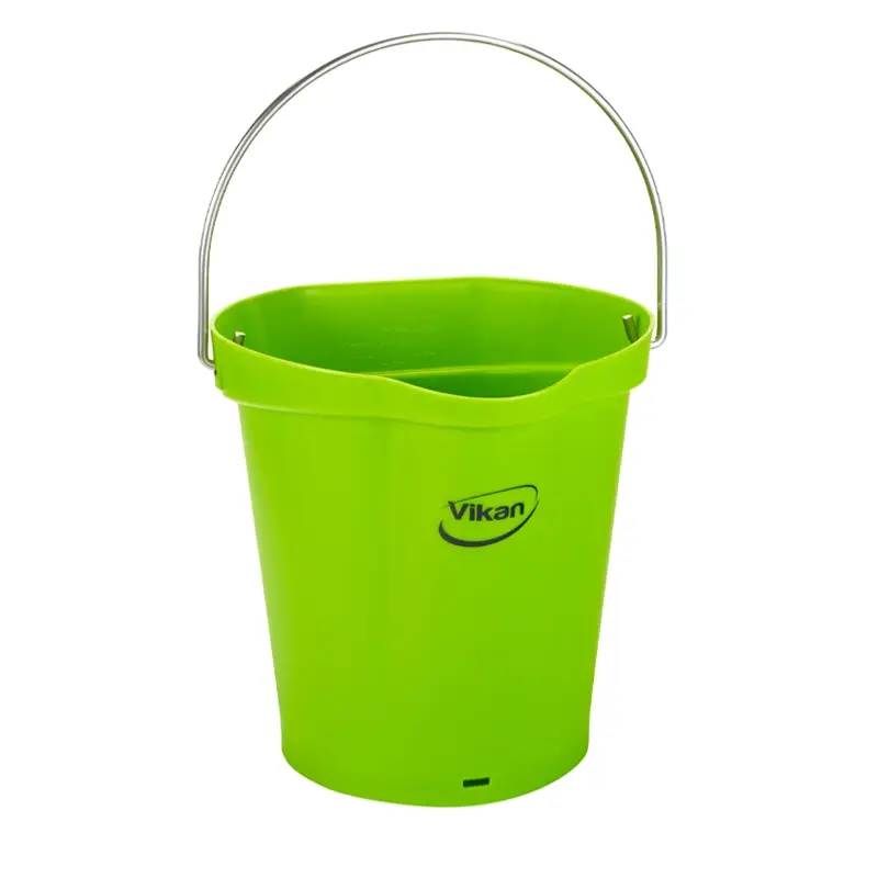 Vikan 568877 emmer met RVS hengsel 6 liter limoengroen