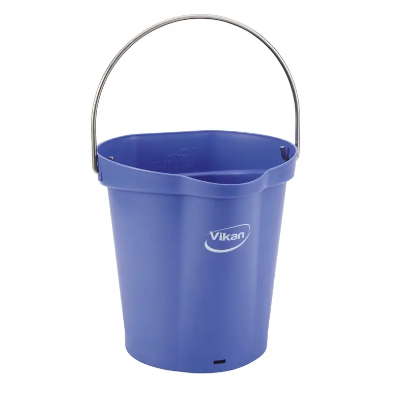 Vikan 56888 emmer met RVS hengsel 6 liter paars