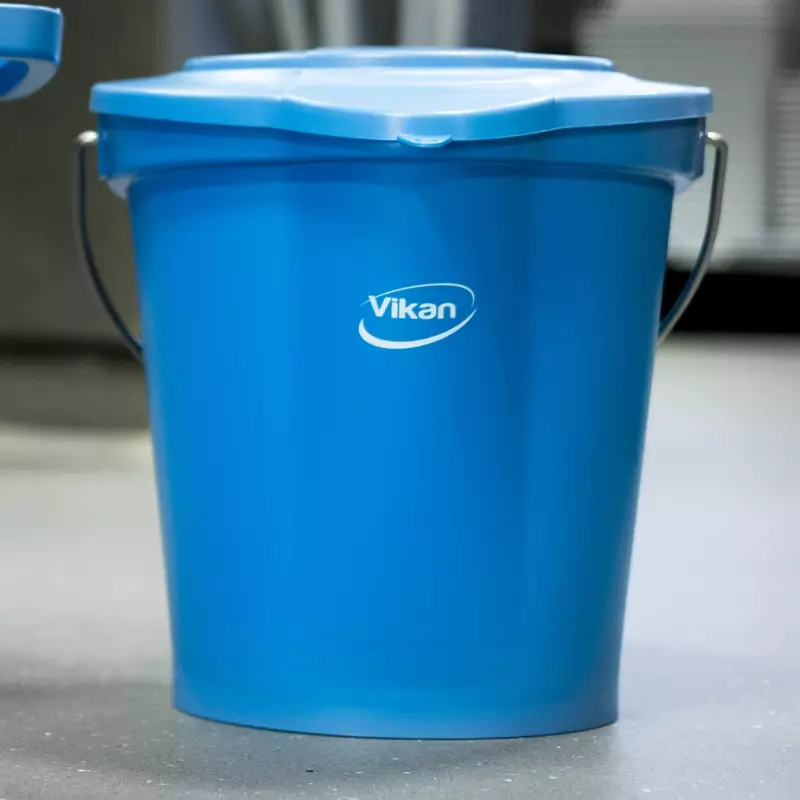 Vikan 56883 emmer met RVS hengsel 6 liter blauw