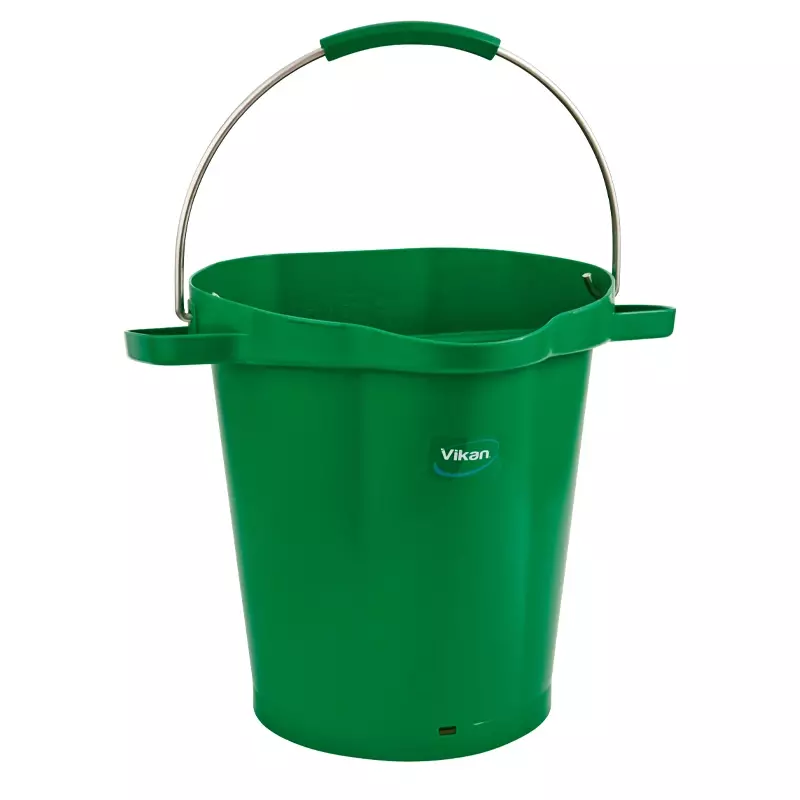 Vikan 56922 emmer met RVS hengsel 20 liter groen