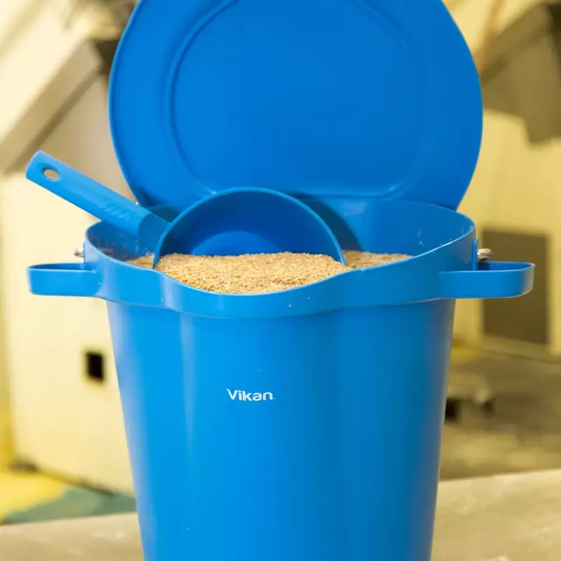 Vikan 56922 emmer met RVS hengsel 20 liter groen