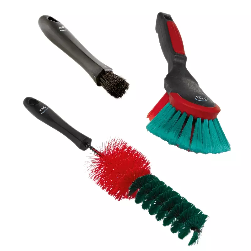 Vikan VTS 521052 voertuigborstel set 3 stuks